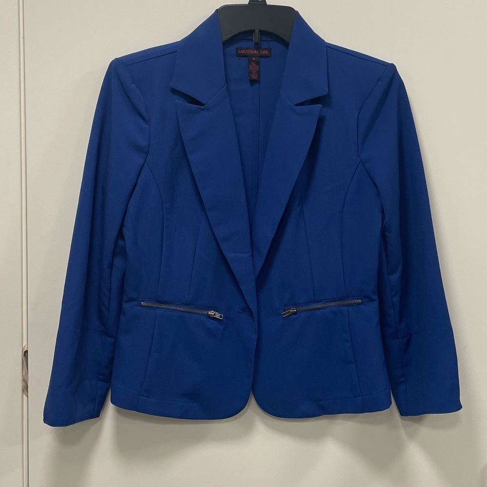 Blue Blazer Jr Medium Material Girl